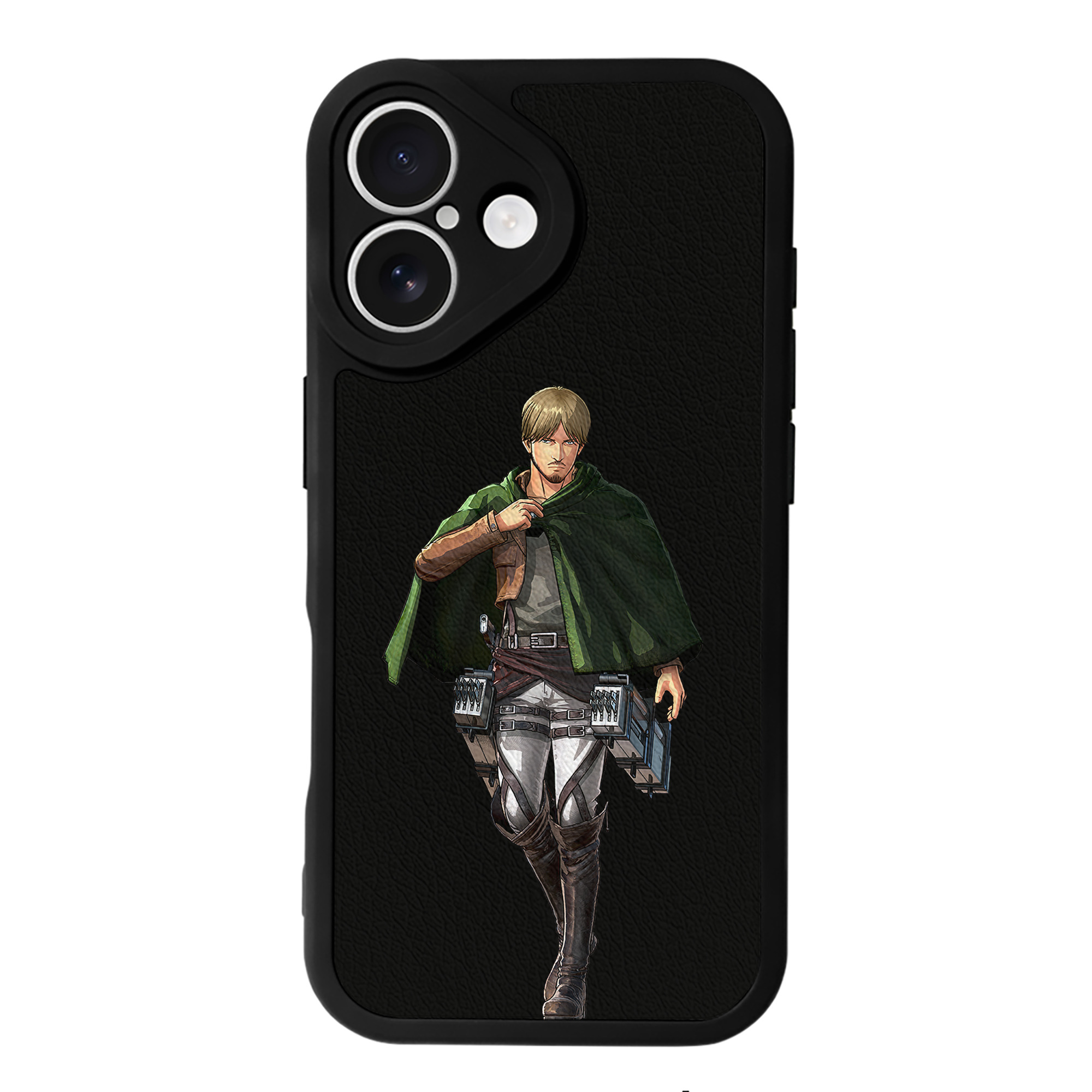 （画像用） 進撃の巨人 ミケ·ザカリアス Attack on Titan Mike Zakarius 【iPhone 16シリーズ対応】シリコンスマホケース（レザー調） 材質：シリコン